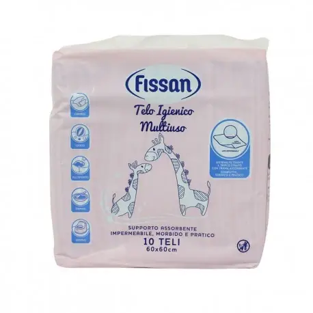 Fissan Baby Telo Igienico Multiuso 10Pezzi 60X60
