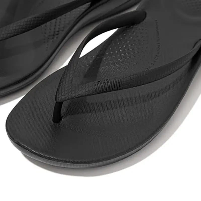 Fitflop iqushion Ergonomic Flip-Flops, Scarpe Donna, Nero (all Black), 38 EU miniatura 2