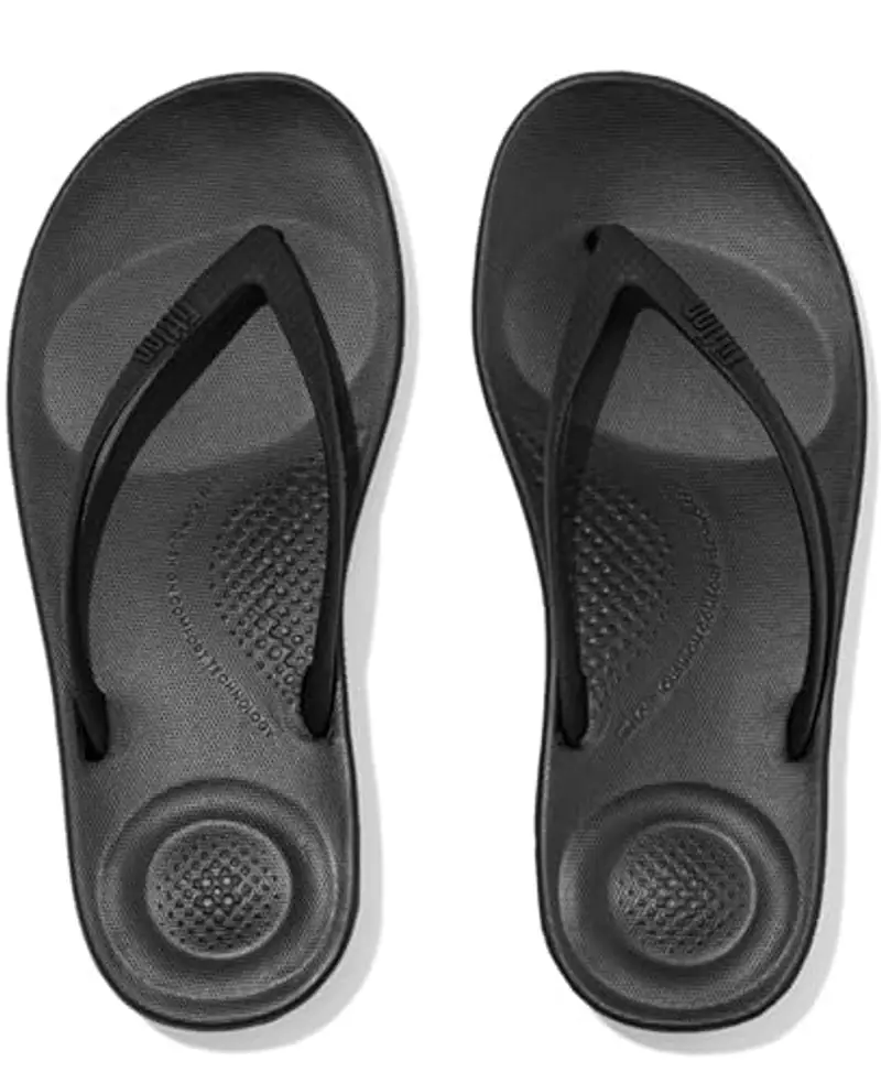 Fitflop iqushion Ergonomic Flip-Flops, Scarpe Donna, Nero (all Black), 38 EU miniatura 3