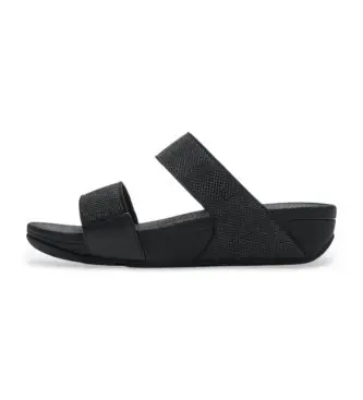 per donna A4Y-001 Sandali neri scintillanti (3), Nero, a 5cm, Nessuno, Casual