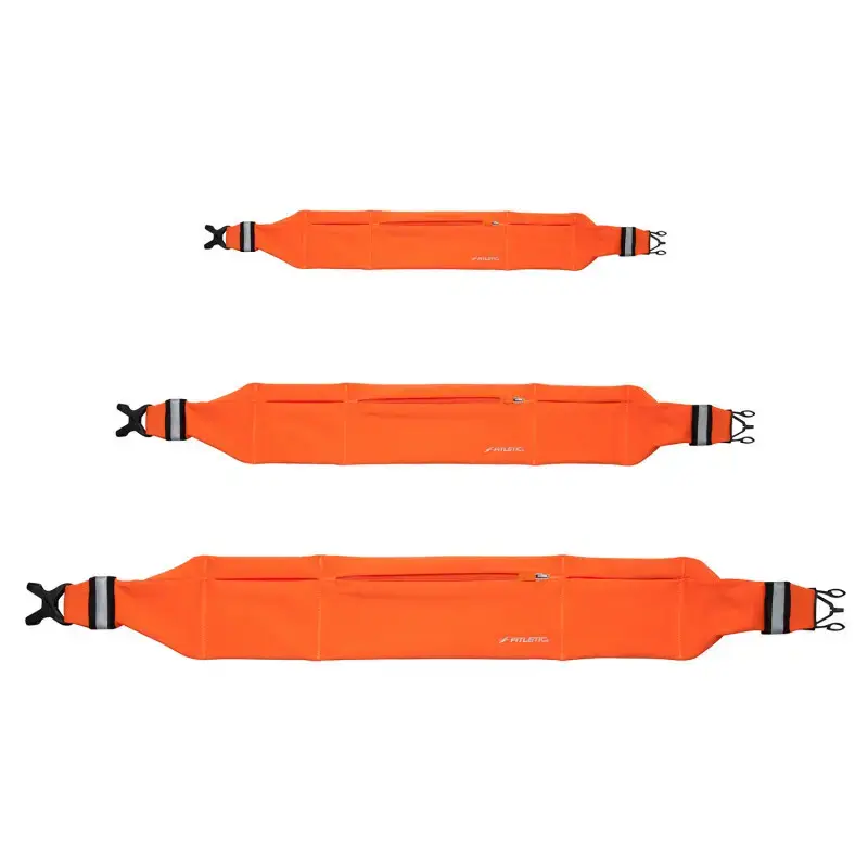 Cintura al neon a 360° 3 tasche impermeabili Fitletic