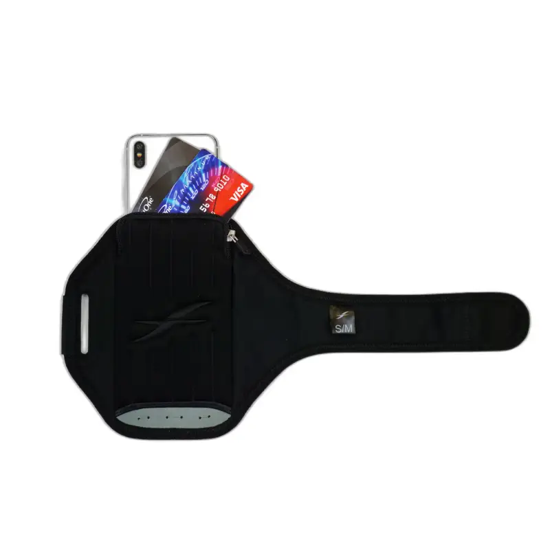 Fascia da braccio flessibile forte plus con finestra per smartphone di grandi dimensioni Fitletic