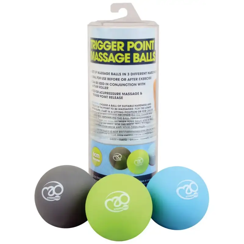 Palla per massaggi con punti trigger Fitness-Mad (x3)