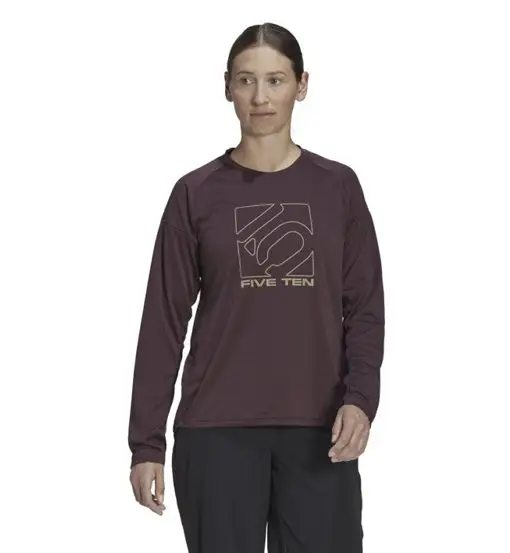 W Long Sleeve - maglia ciclismo manica lunga - donna Red