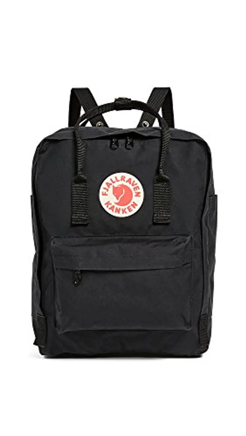 Fjällräven Kånken, Zaini, Nero (Black), 16 L (38 x 27 x 13 cm)