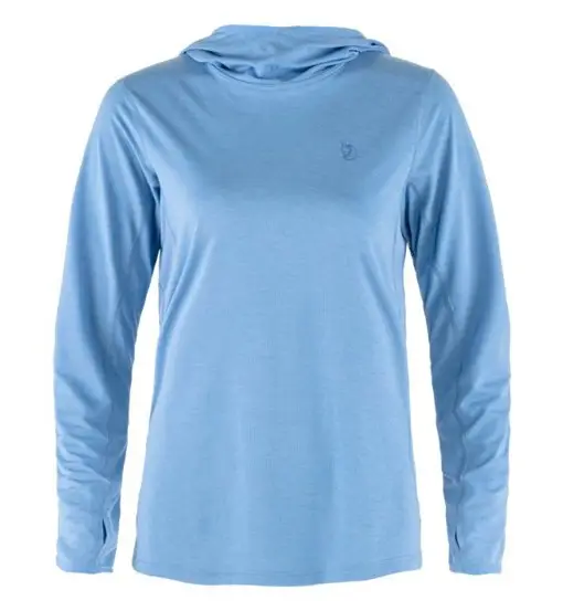 Abisko Sun-hoodie W - maglia a maniche lunghe - donna Blue