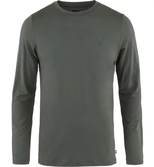 Abisko Wool LS M - maglia a manica lunga - uomo Grey