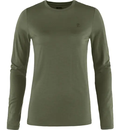 Abisko Wool LS W - maglia a manica lunga - donna Green