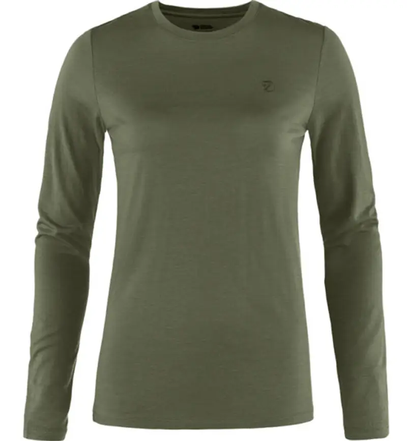 Abisko Wool LS W - maglia a manica lunga - donna Green