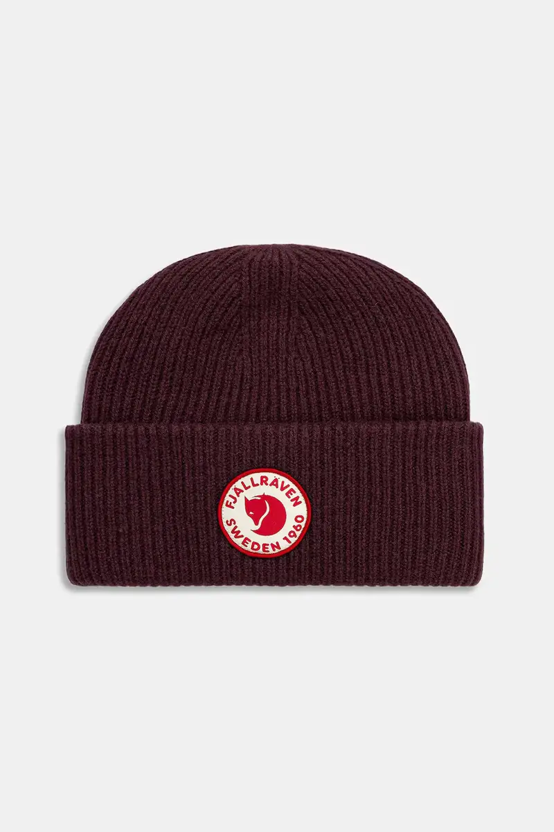 berretto in lana 1960 Logo colore violetto F78142