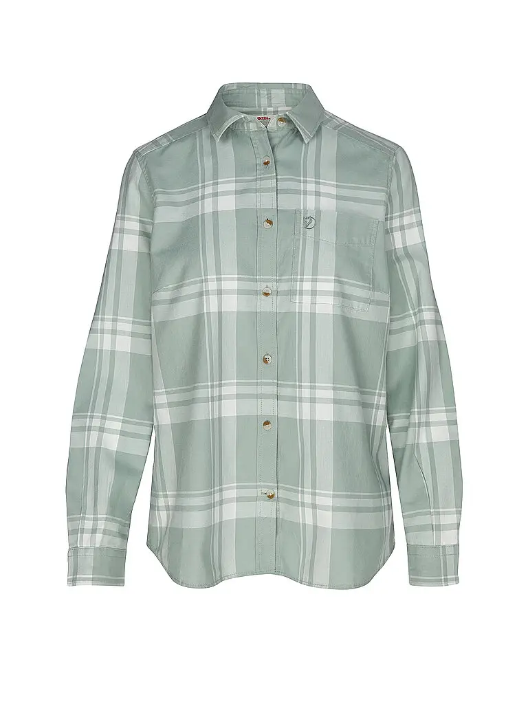 Camicia da donna Oevik Lite Flannel verde chiaro | XS