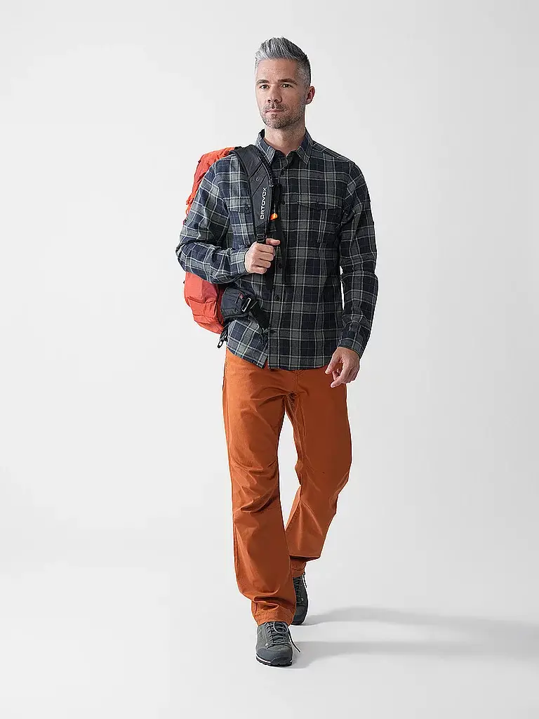 Camicia da uomo Övik Travel blu | S miniatura 2