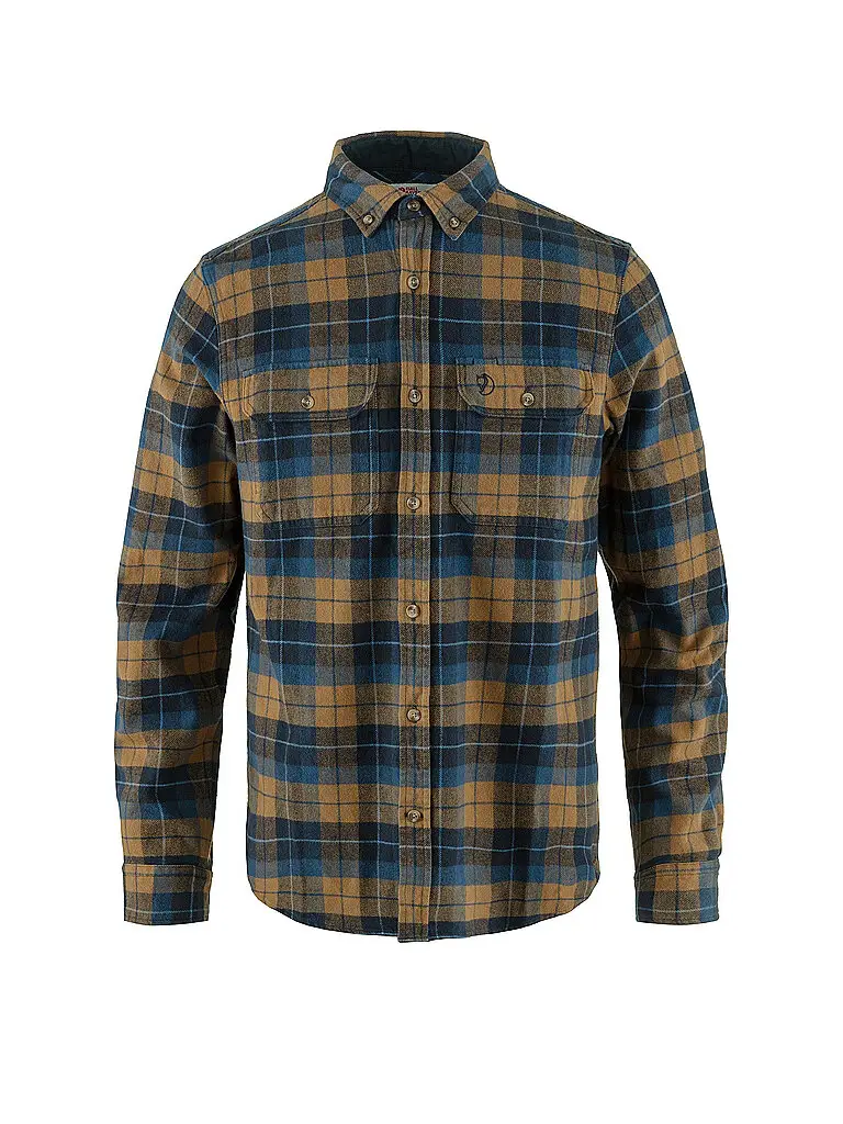 Camicia di flanella da uomo Skog marrone | M