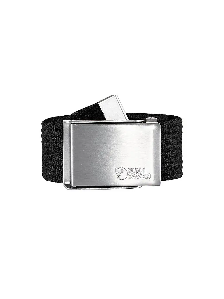 Cintura da uomo in tela 4 cm nero