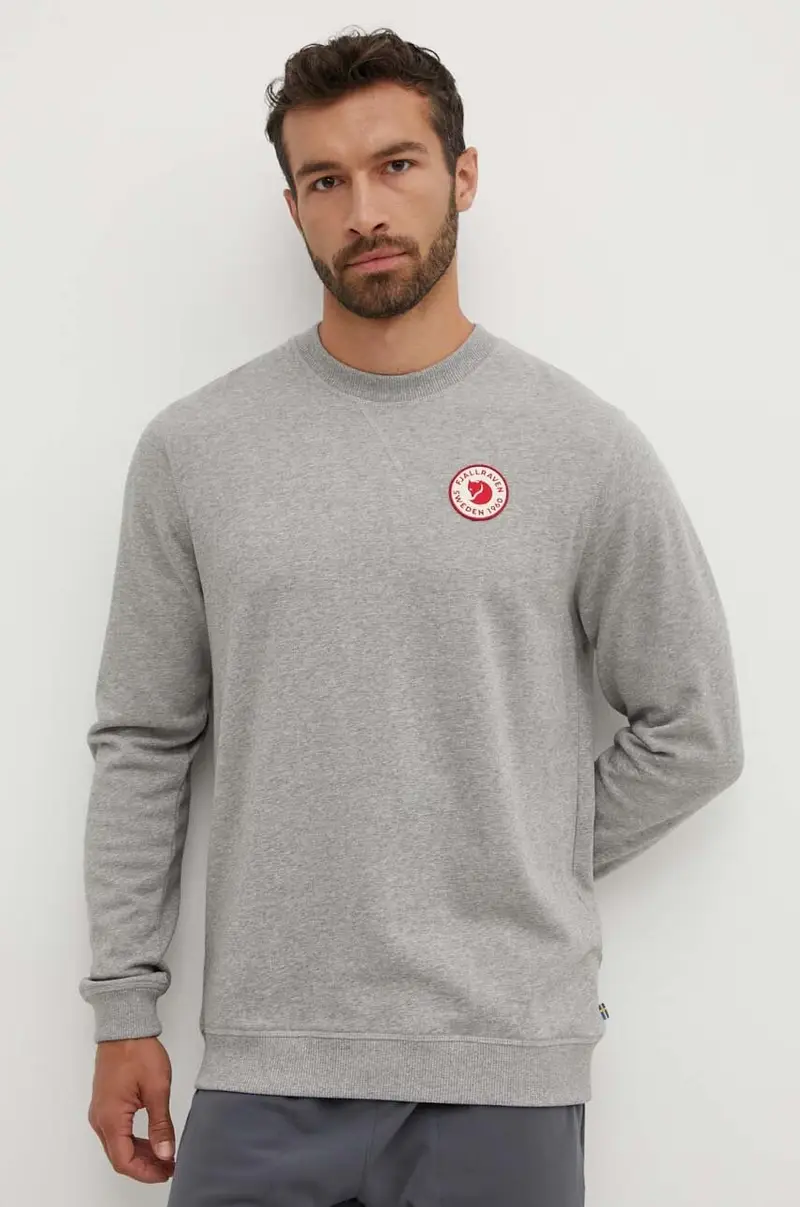 felpa in cotone 1960 Logo F87163.020.999 uomo Grigio