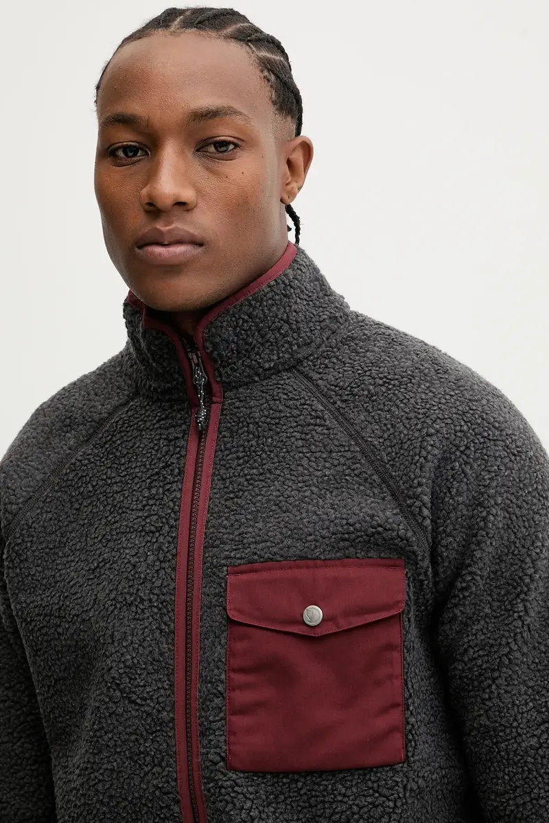 felpa in pile Vardag Pile Fleece colore grigio F84158.030.352 miniatura 4