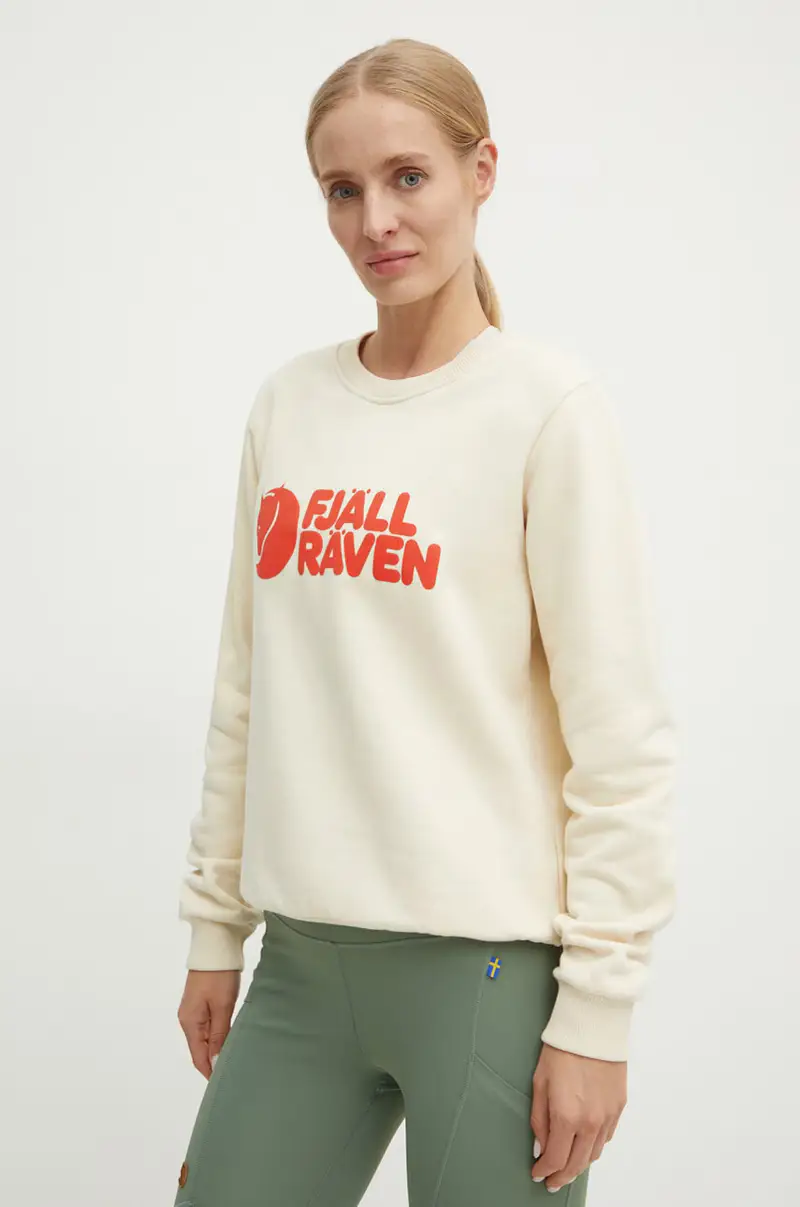 felpa tuta Fjällräven Logo colore beige F84143.113.214