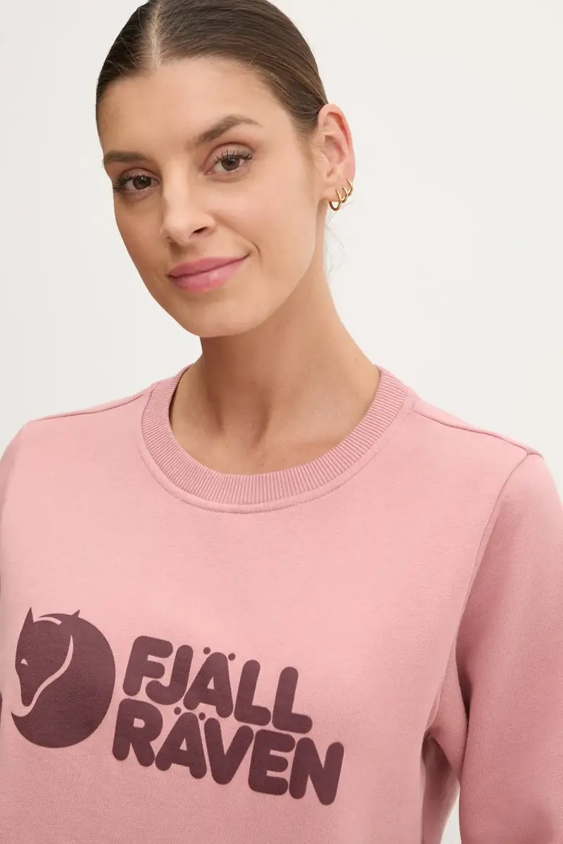 felpa tuta Fjällräven Logo colore rosa F84143 miniatura 4