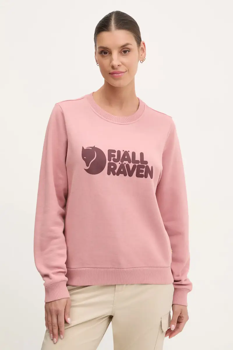 felpa tuta Fjällräven Logo colore rosa F84143