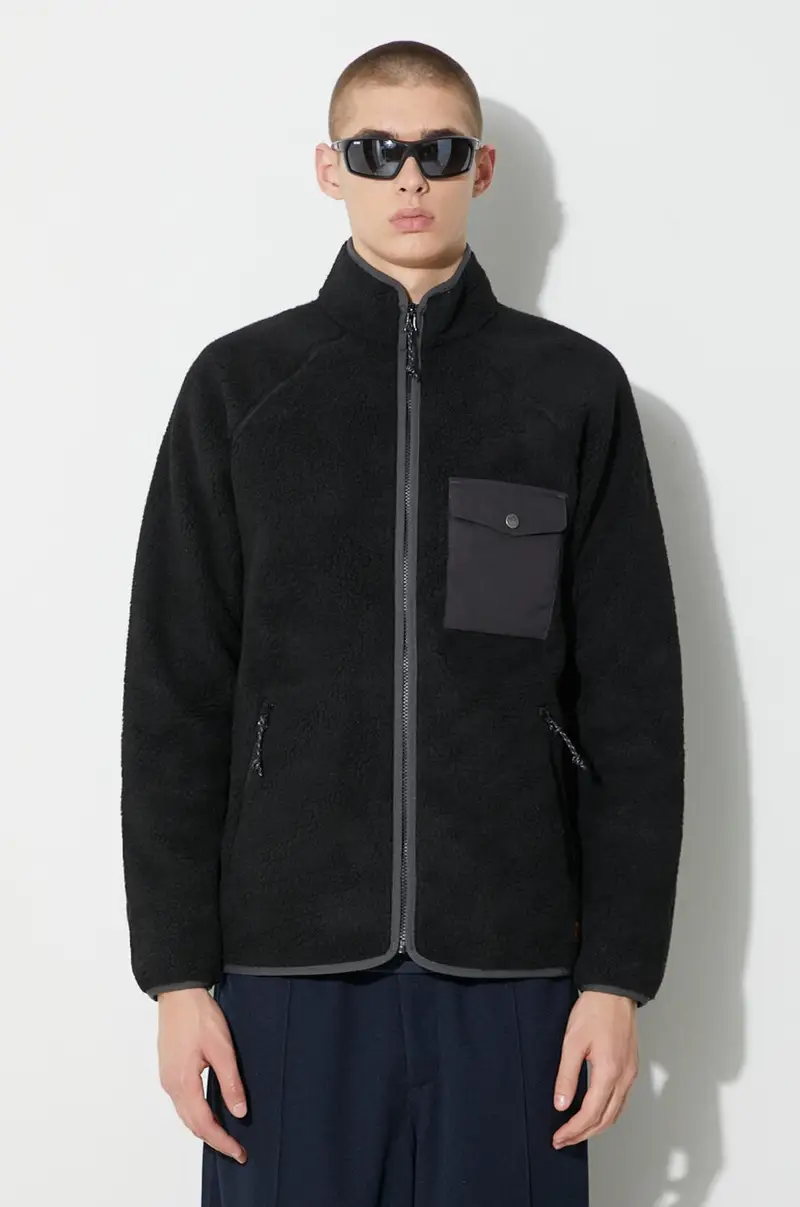 felpa Vardag Pile F84158.550.030 uomo Nero