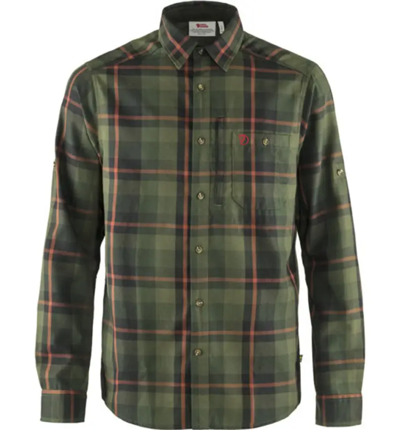 Fjällglim - camicia maniche lunghe - uomo Dark Green