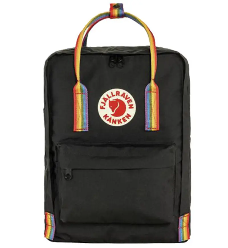 Kanken Rainbow - zaino tempo libero Black