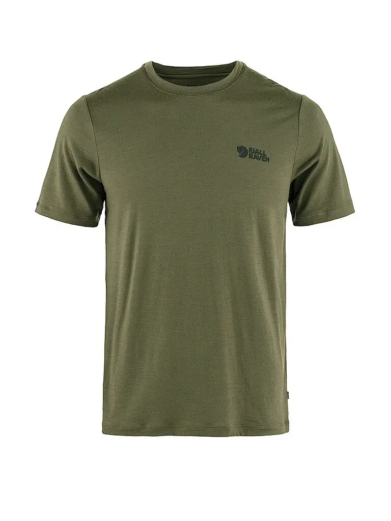 Maglietta funzionale da uomo Abisko Wool oliva | S