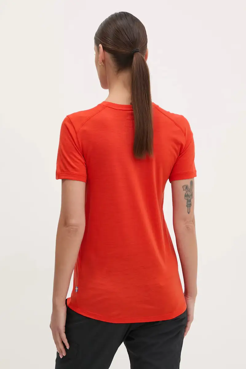 maglietta sportiva Abisko Wool Fox colore arancione F84118 miniatura 3