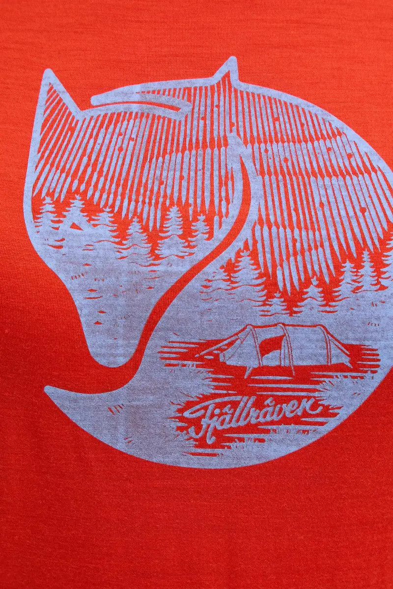 maglietta sportiva Abisko Wool Fox colore arancione F84118 miniatura 5