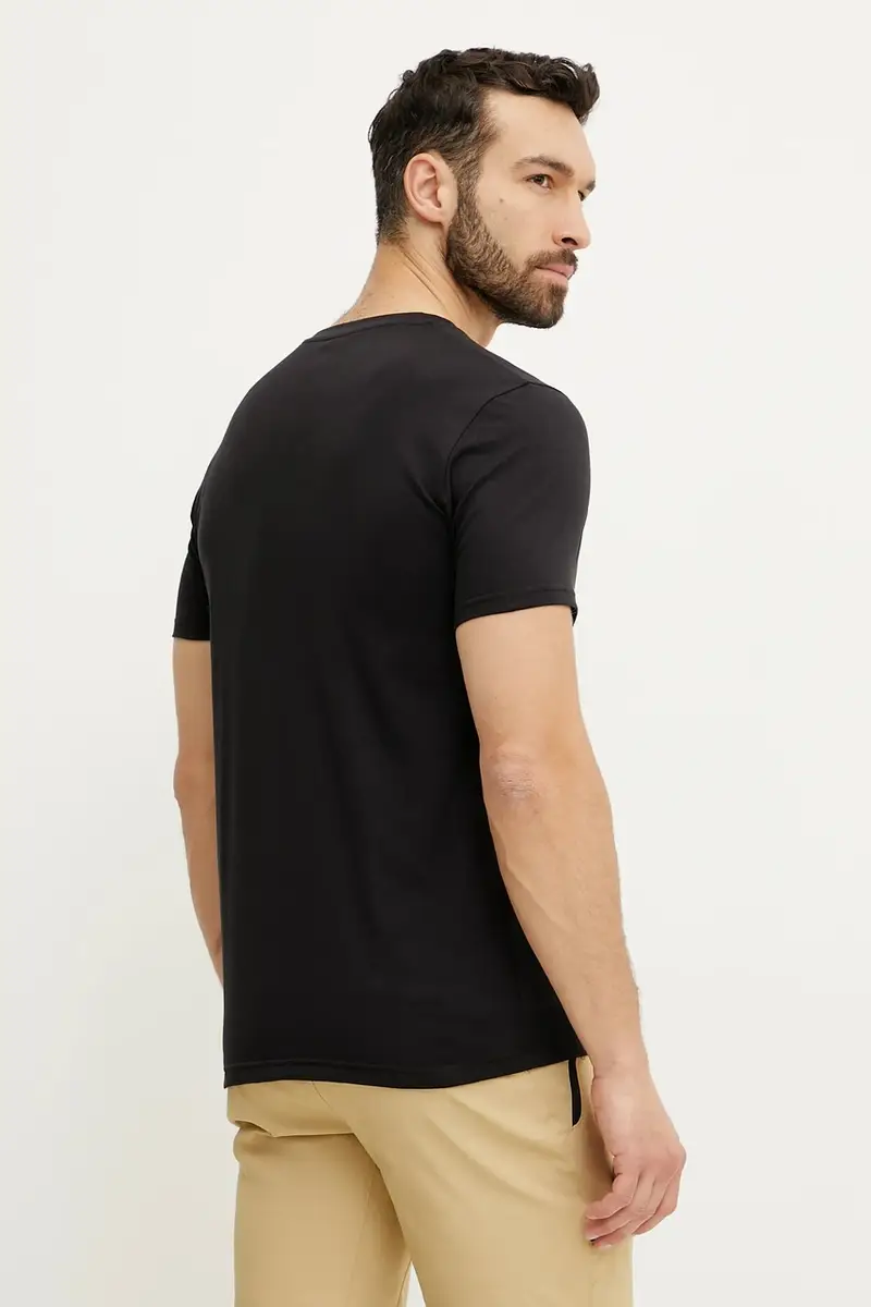 maglietta sportiva Fjällräven Fox Nero miniatura 3