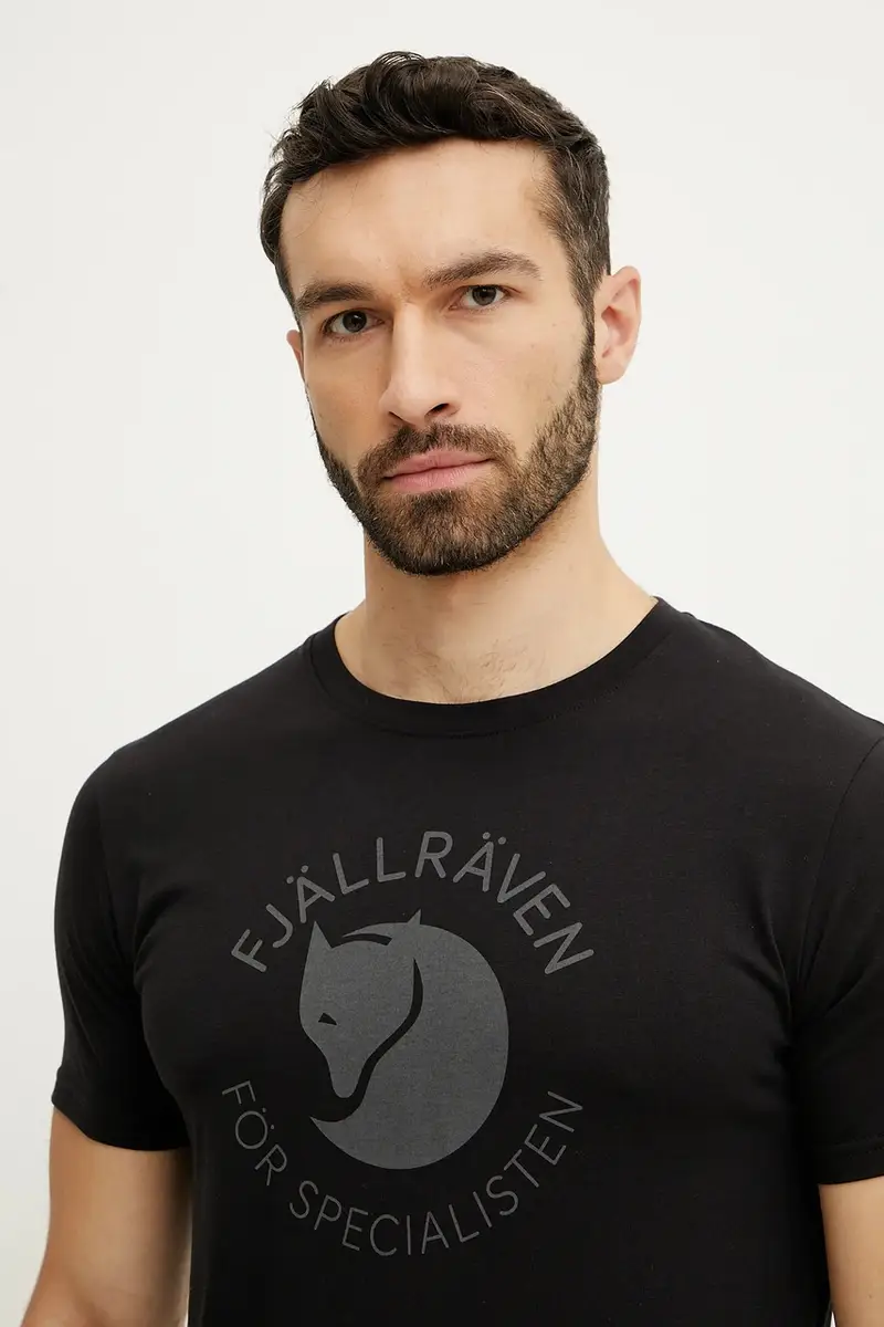 maglietta sportiva Fjällräven Fox Nero miniatura 4