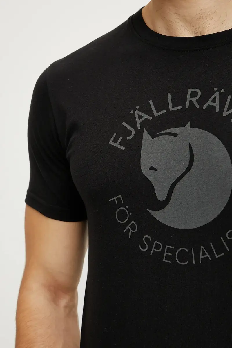 maglietta sportiva Fjällräven Fox Nero miniatura 5