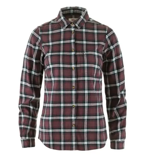Övik Flannel W - camicia maniche lunghe - donna Red