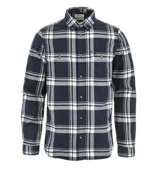 Övik Lite Flannel - camicia a maniche lunghe - uomo Blue