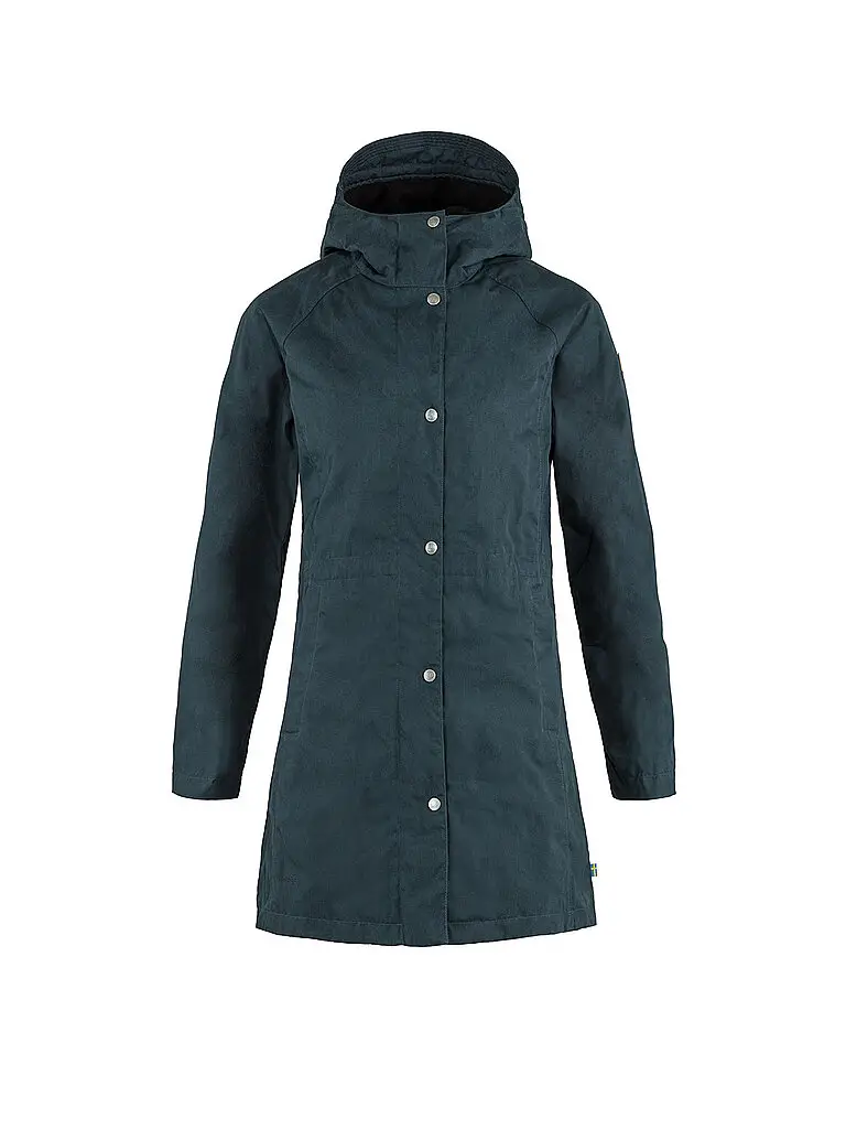 Parka invernale da donna Karla Hydratic con cappuccio blu | XS