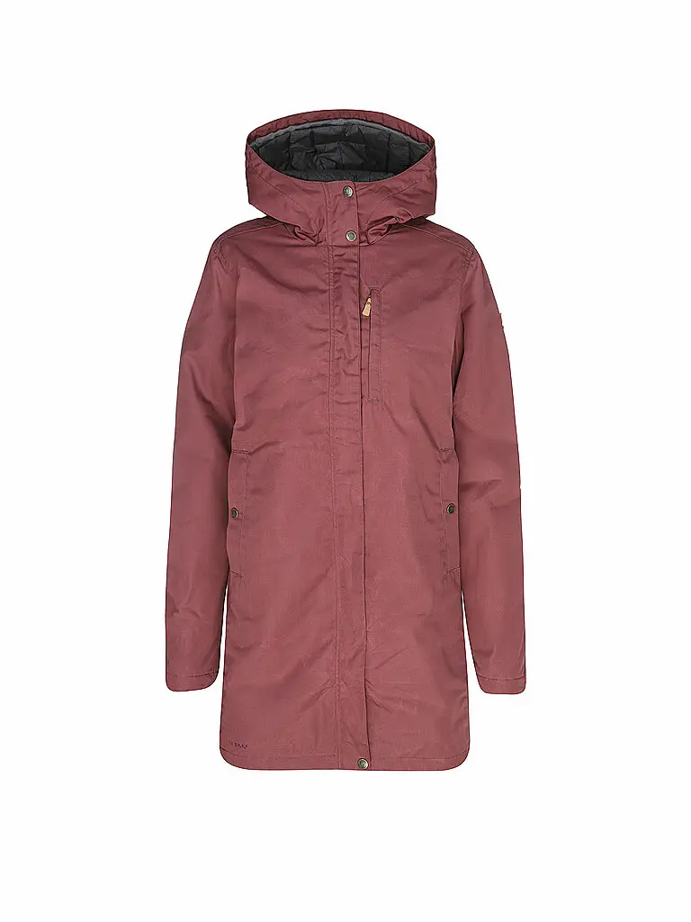 Parka invernale da donna Kiruna rosso scuro | XS