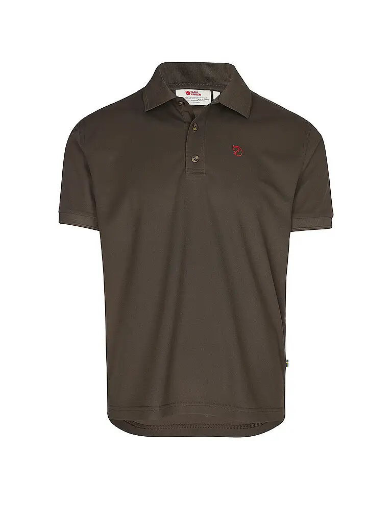 Polo funzionale da uomo Crowley Pique marrone | S