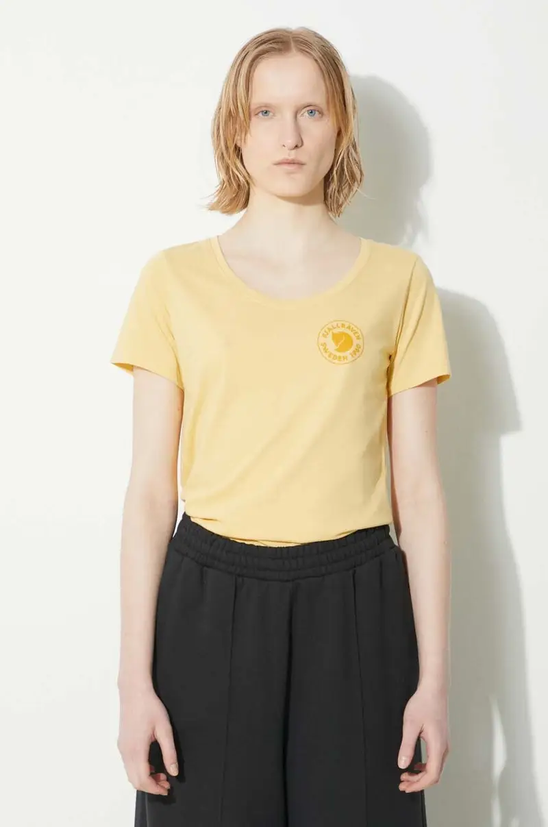 Fjallraven T-shirt Donna Giallo 2248151