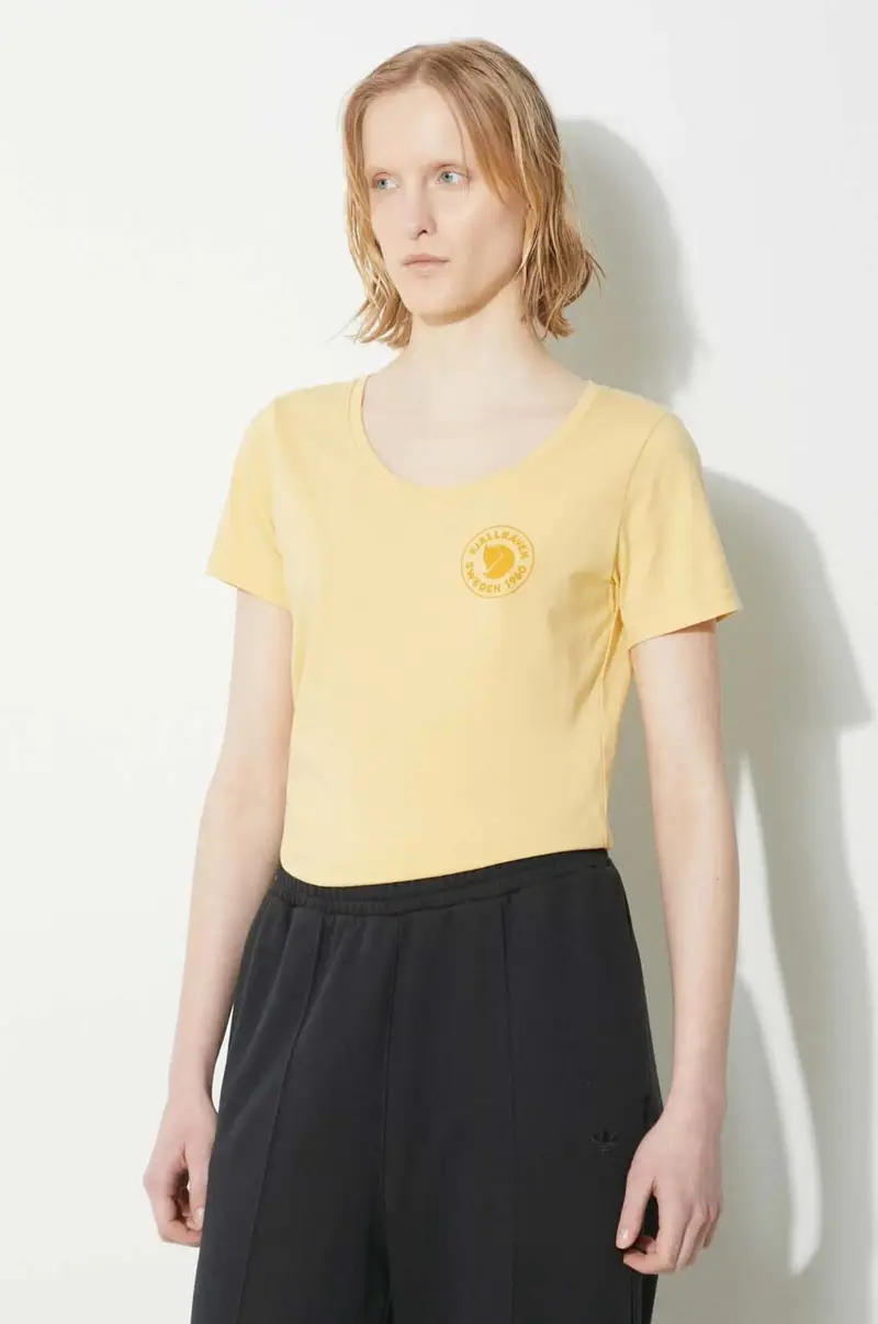 Fjallraven T-shirt Donna Giallo 3134163 miniatura 4