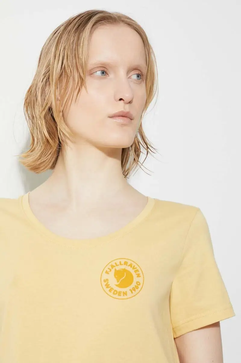 Fjallraven T-shirt Donna Giallo 3134163 miniatura 5