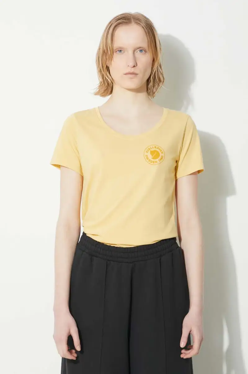 Fjallraven T-shirt Donna Giallo 3134163