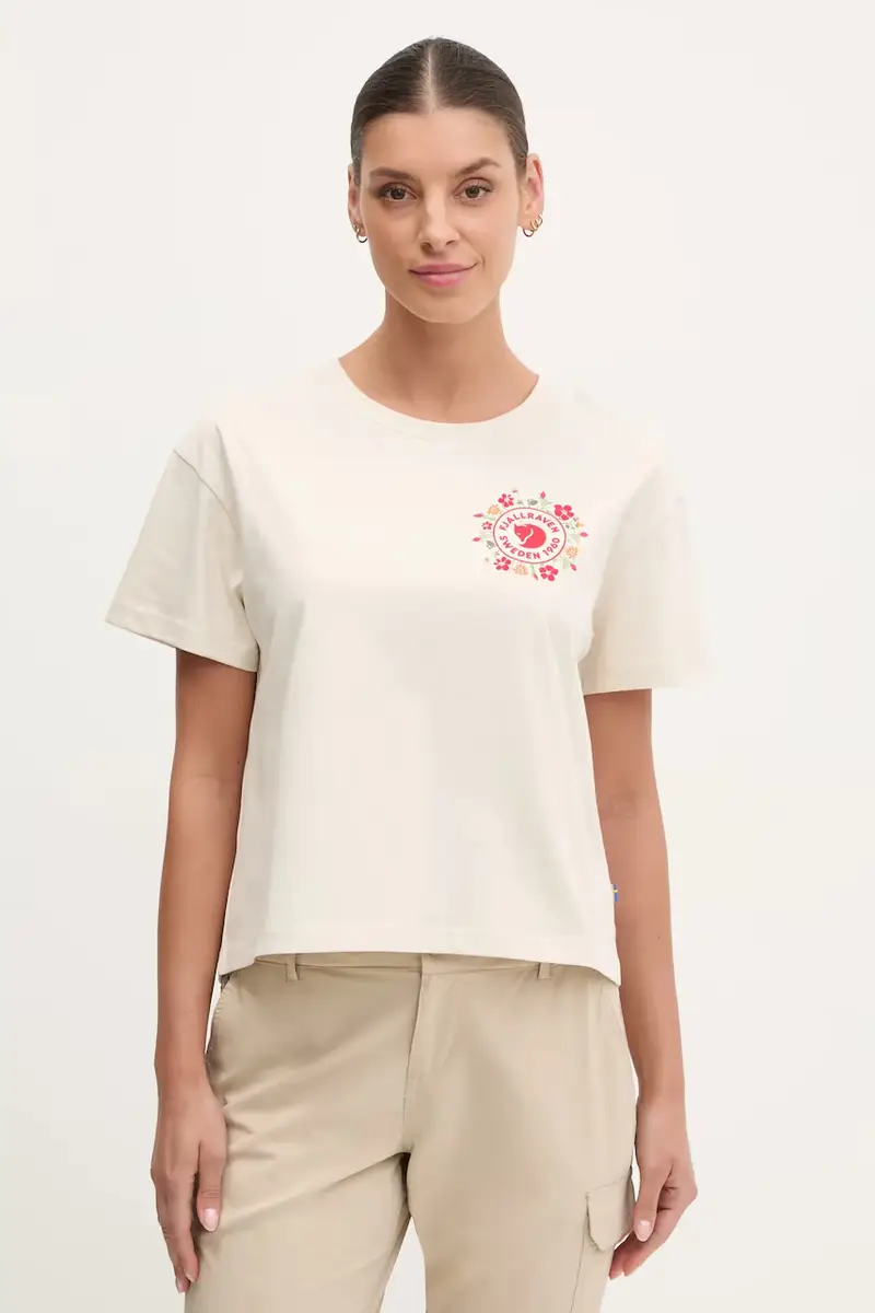 Fjallraven T-shirt Donna Beige 3121486