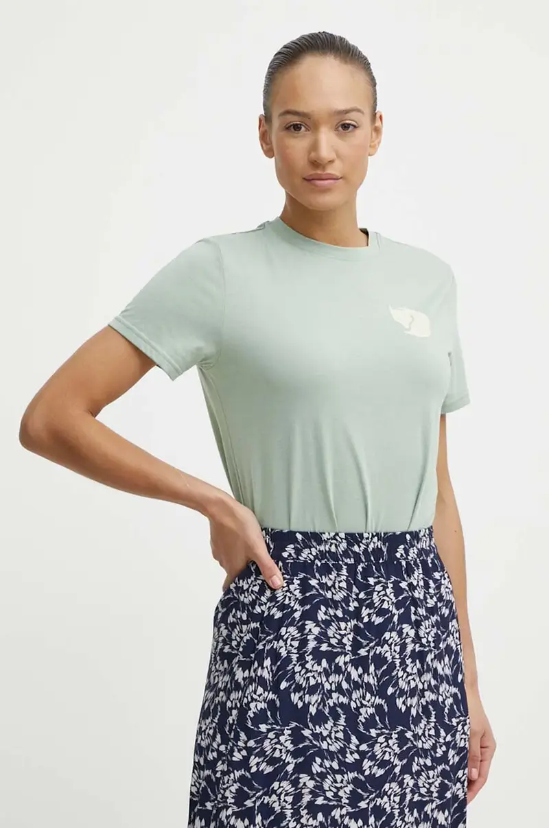 Fjallraven T-shirt Donna Verde 3668283 miniatura 2