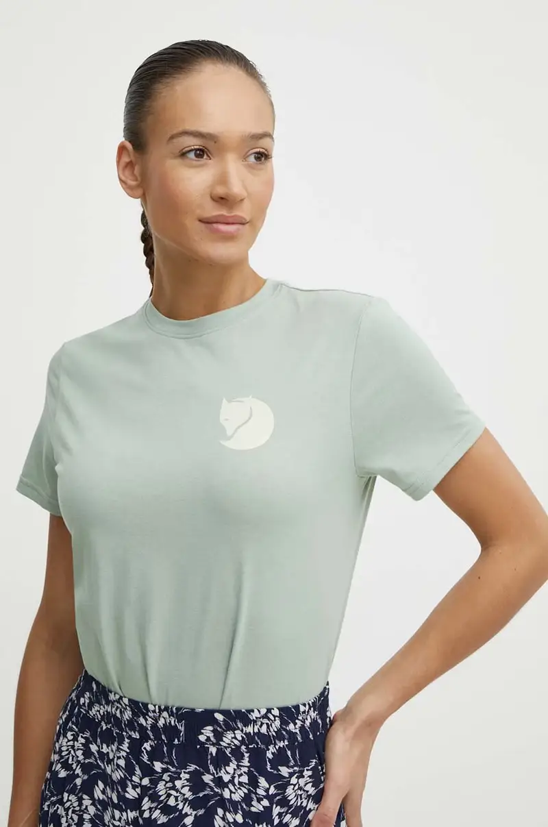 Fjallraven T-shirt Donna Verde 3668283