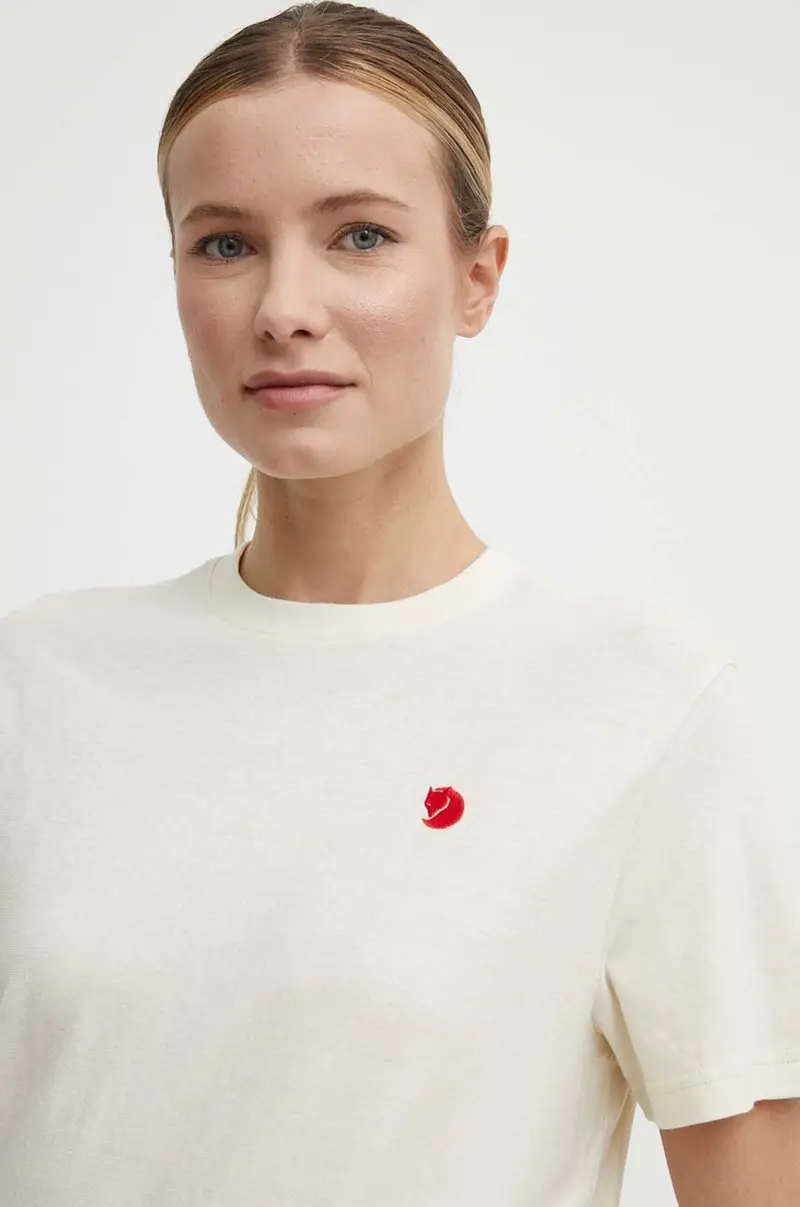 Fjallraven T-shirt Donna Beige 2885222 miniatura 4