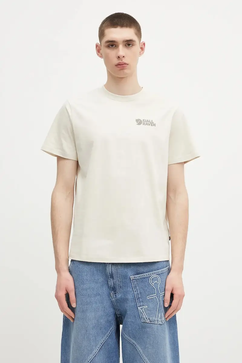 t-shirt in cotone Heavy Classic T-shirt colore beige F87105