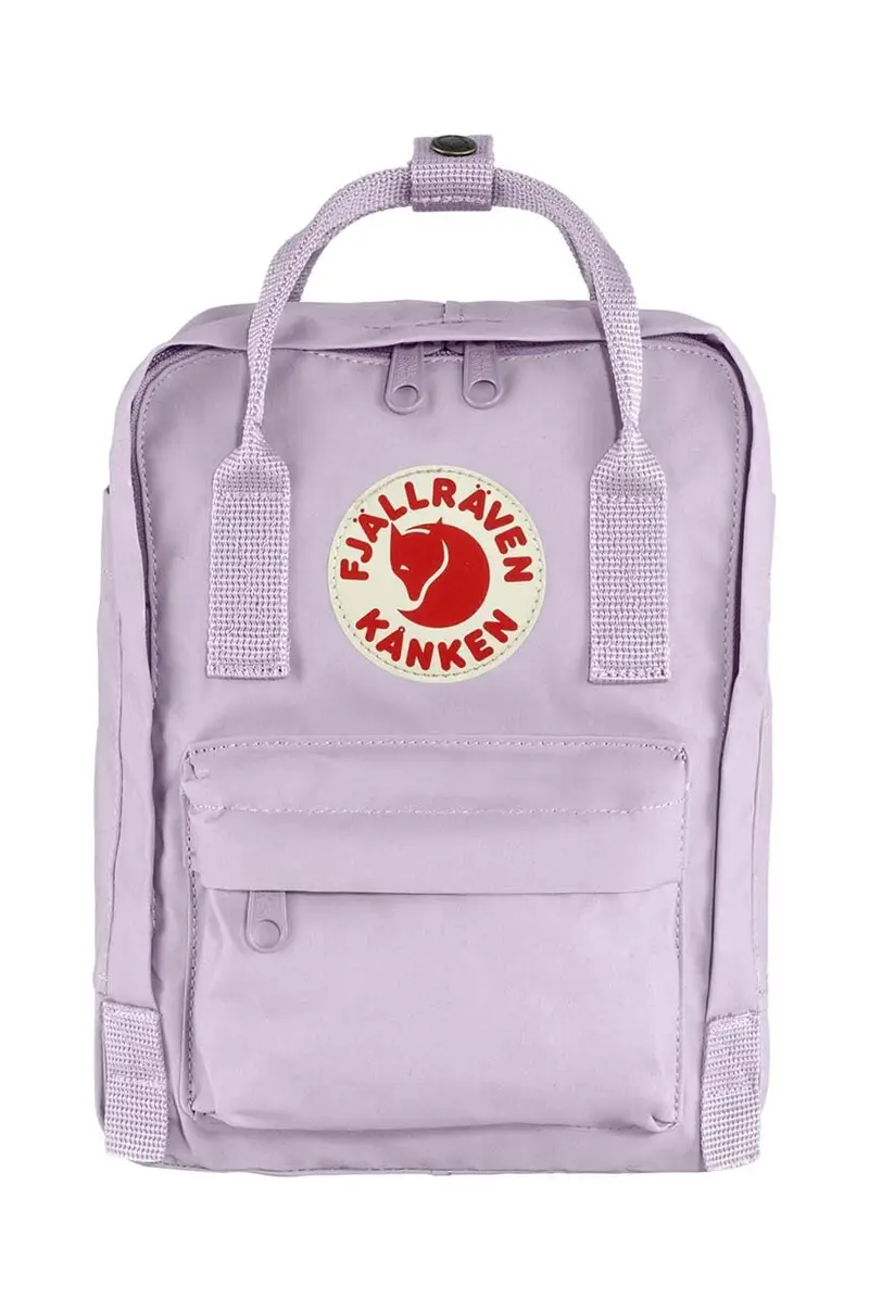 zaino bambino/a Kanken Mini colore violetto con applicazione