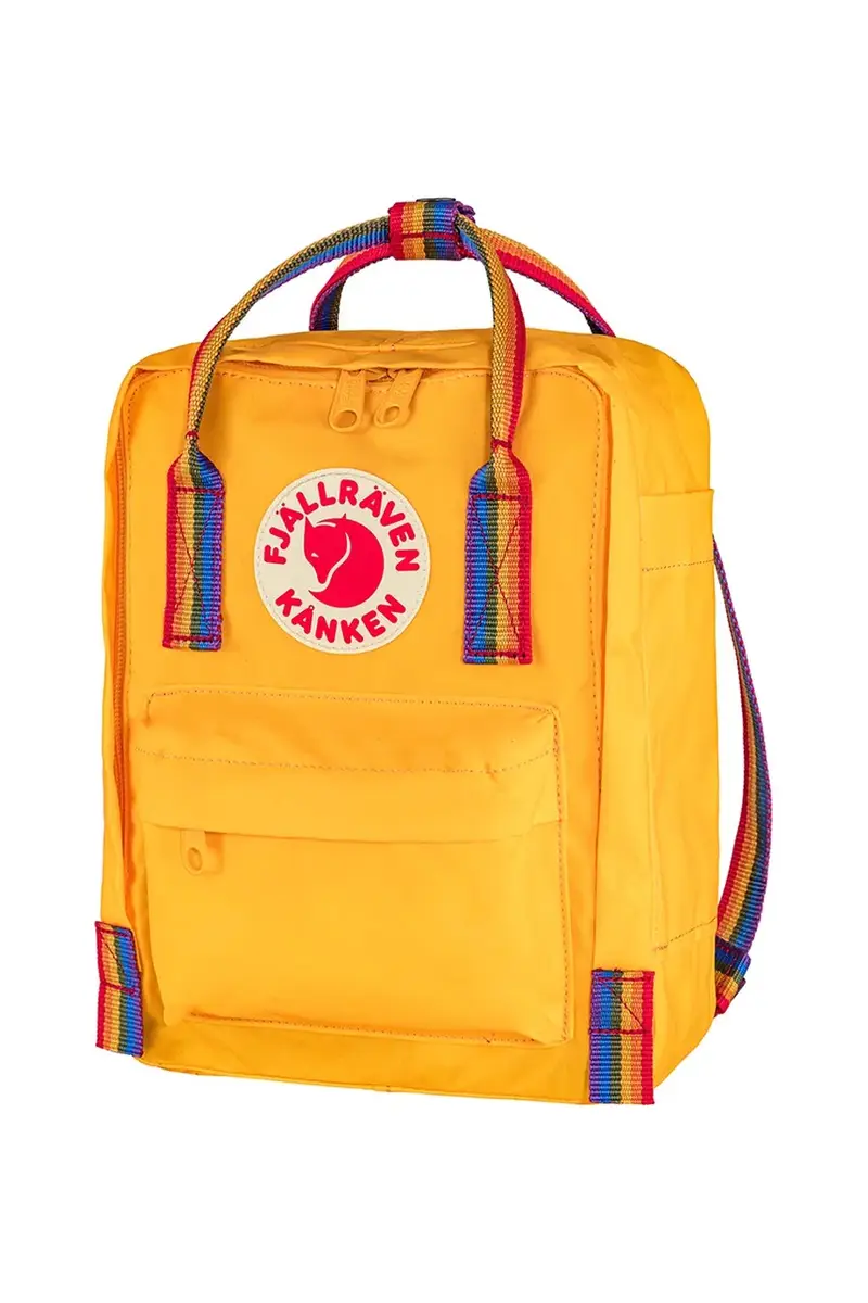 zaino bambino/a Kanken Rainbow Mini colore giallo F23621 miniatura 2