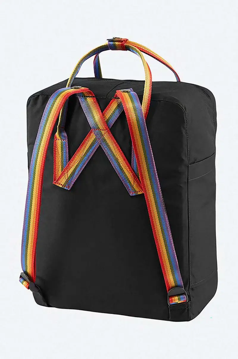 zaino Kanken Rainbow Nero miniatura 2