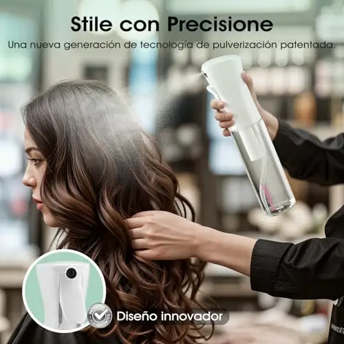 FLAIROSOL Flacone Spray Nebulizzatore per Capelli Ricci 300ml, Spruzzino Acqua Continua Fine per Barbiere/Parrucchiere miniatura 3